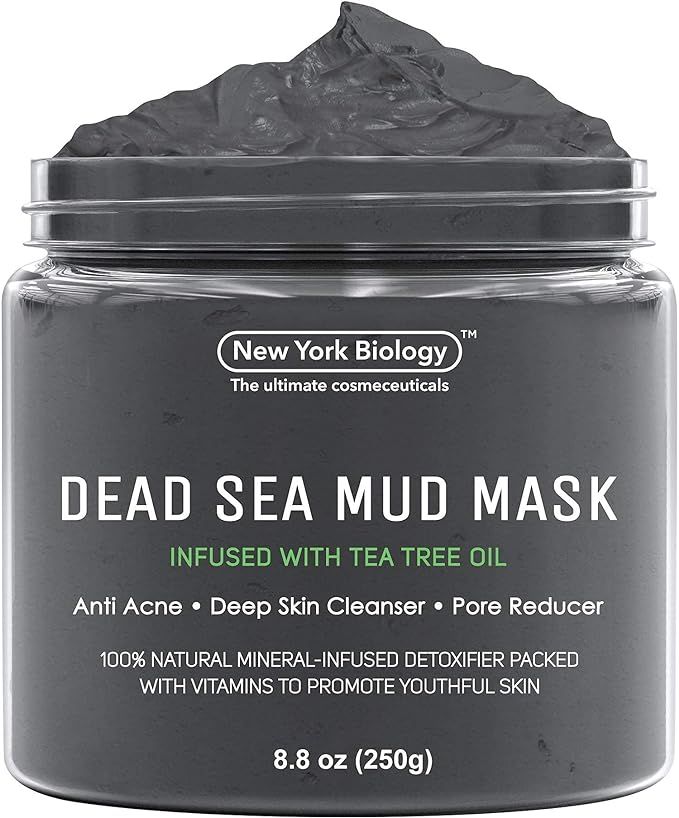 New York Biology Dead Sea Mud Mask for Face and Body Infused with Tea Tree - Spa Quality Pore Red... | Amazon (US)