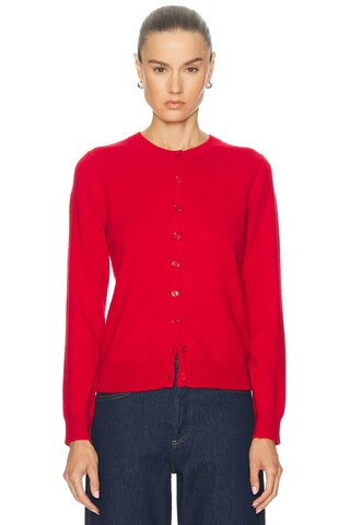 Enza Costa CARDIGAN in Klassisches Rot - Red. Size S (also in ). | FWRD 