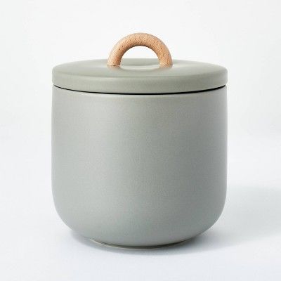 Medium Canister Canister with Lid Green - Threshold™ designed with Studio McGee | Target