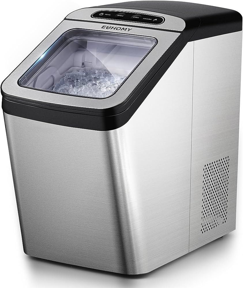 Amazon.com: EUHOMY Nugget Ice Maker Countertop, 30lbs/Day, 2 Way Water Refill, Self-Cleaning Pebb... | Amazon (US)