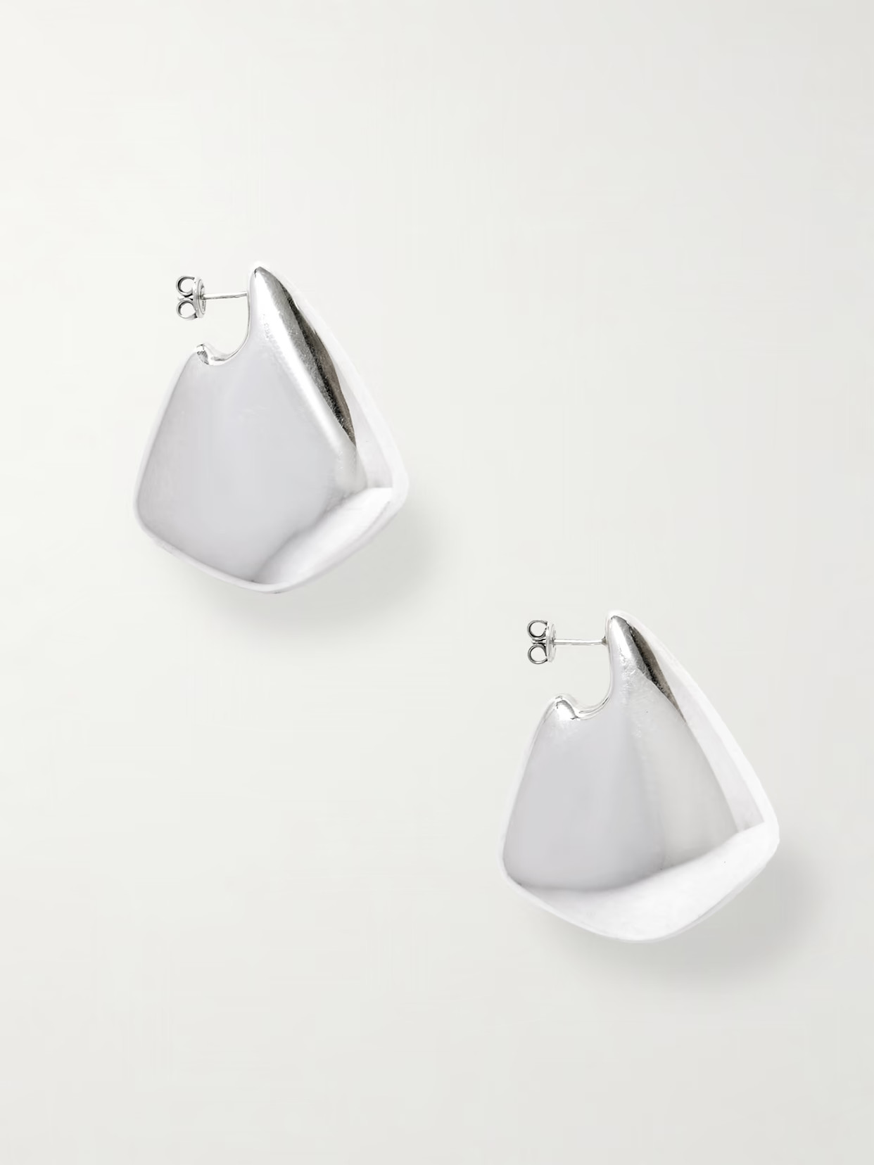 Bottega Veneta - Sterling Silver Earrings - One size | NET-A-PORTER (US)