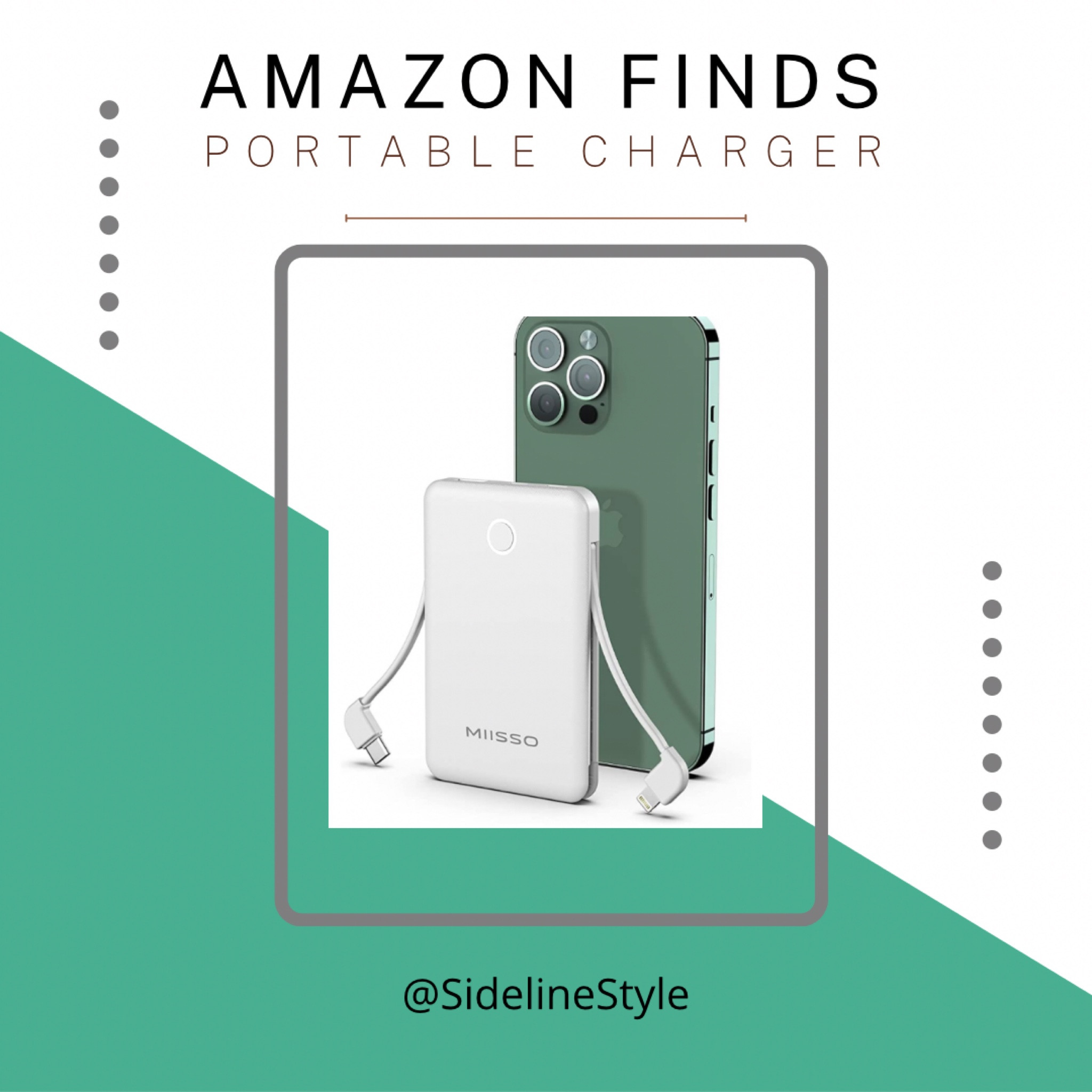 This portable charger has been a life saver! Hidden cords built in make it so convenient! #Amazon #AmazonFinds #Travel #Charger #PortableCharger #iPhone

#LTKGiftGuide #LTKtravel #LTKunder50