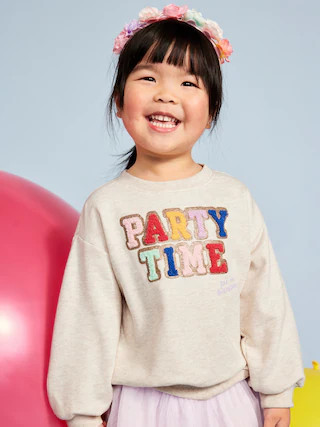 Birthday French-Terry Graphic Sweatshirt for Toddler Girls | Old Navy (US)