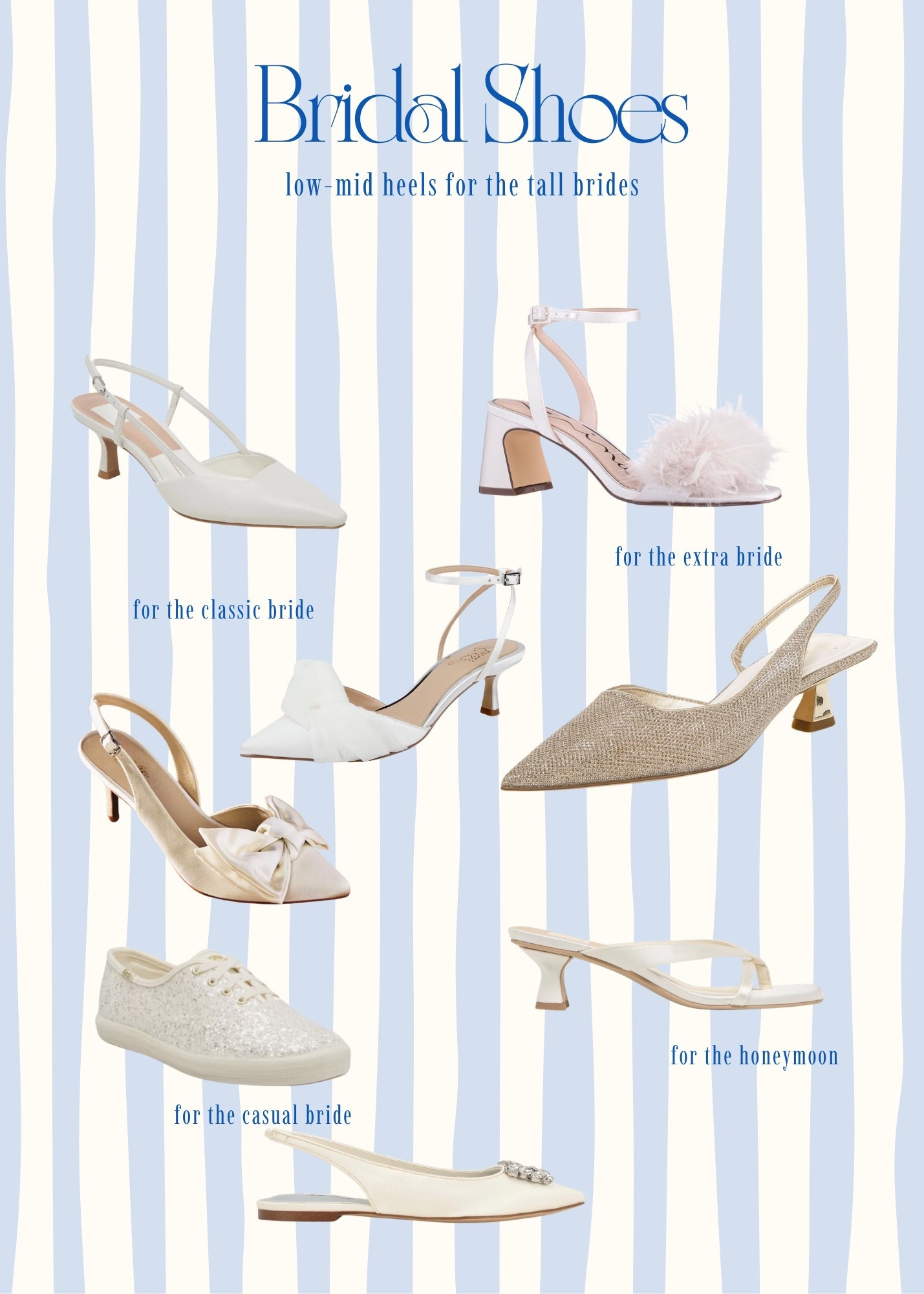 Attention tall brides!! Here are some of my favorite mid/low heels for all the bridal occasions 🤍 #weddingheels #shoes #weddingshoes #tallbride #slingback #kittenheel

#LTKTall #LTKWedding
