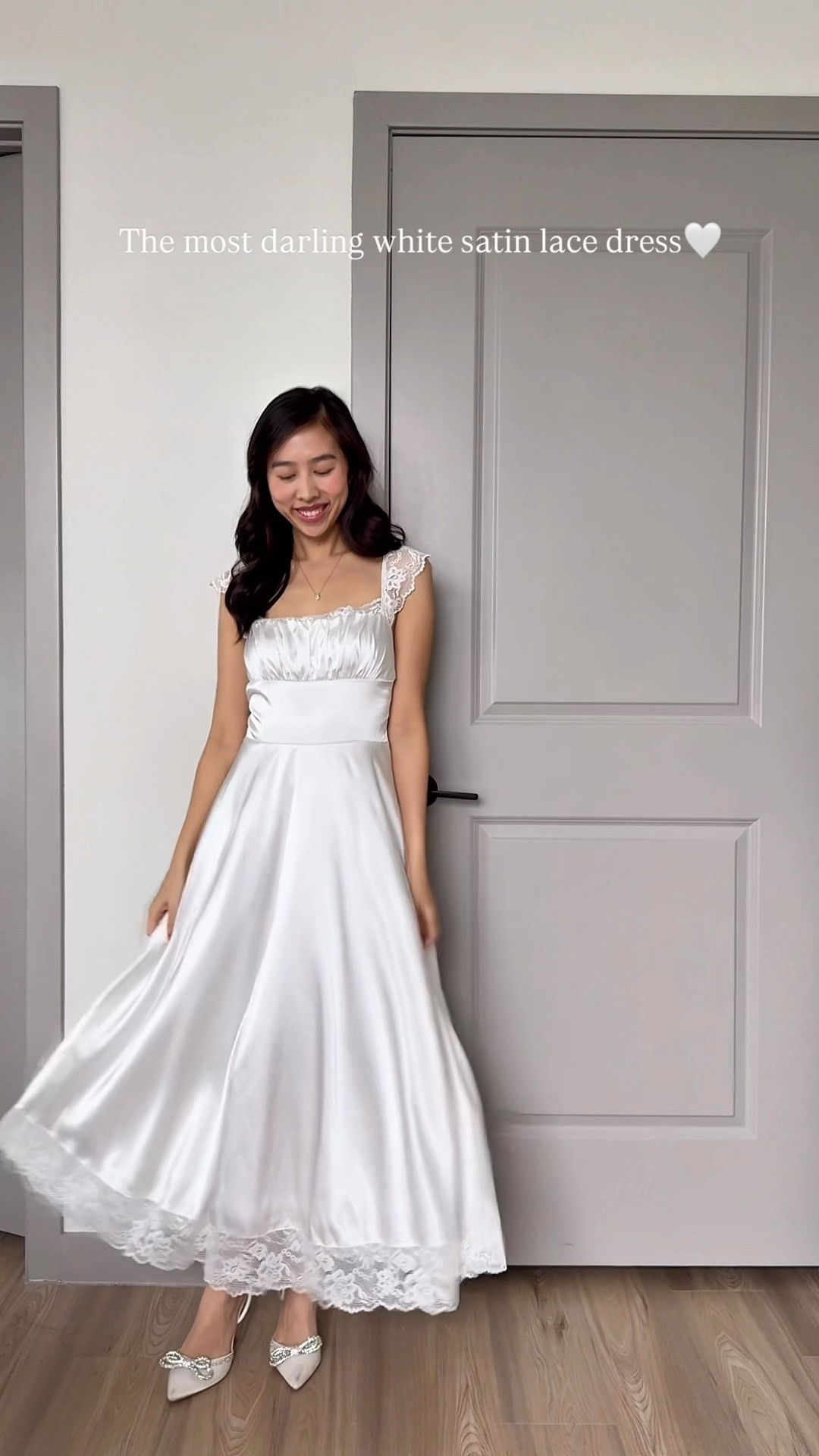 Dress ( xs), white dress, satin dress, Amazon dress, Amazon bridal dress, Amazon bridal outfit, lace dress, Amazon white dress 

#LTKSeasonal #LTKPetite #LTKWedding