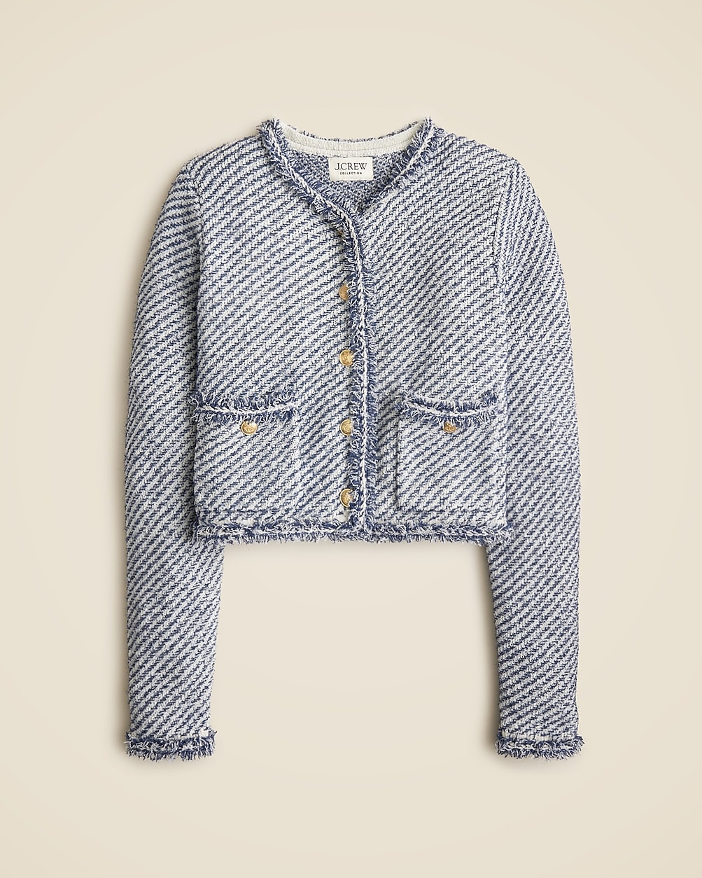 Collection cropped lady jacket in textured cotton | J. Crew US