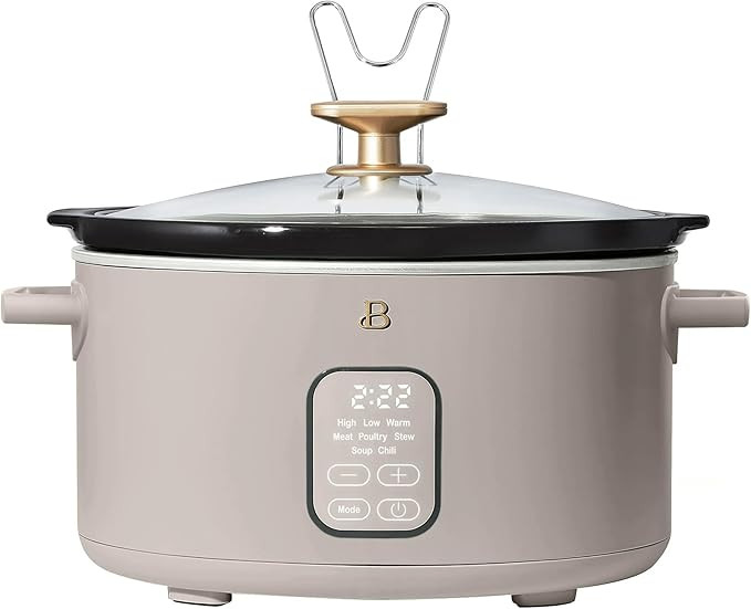 Beautiful 6 Qt Programmable Slow Cooker by Drew Barrymore - 5 Preset Cooking Functions, Digital C... | Amazon (US)