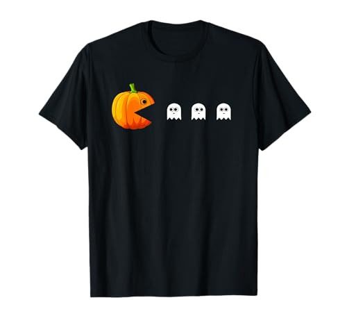 Funny Pumpkin Eating Ghosts Halloween for Boys Girls Kids T-Shirt | Amazon (US)