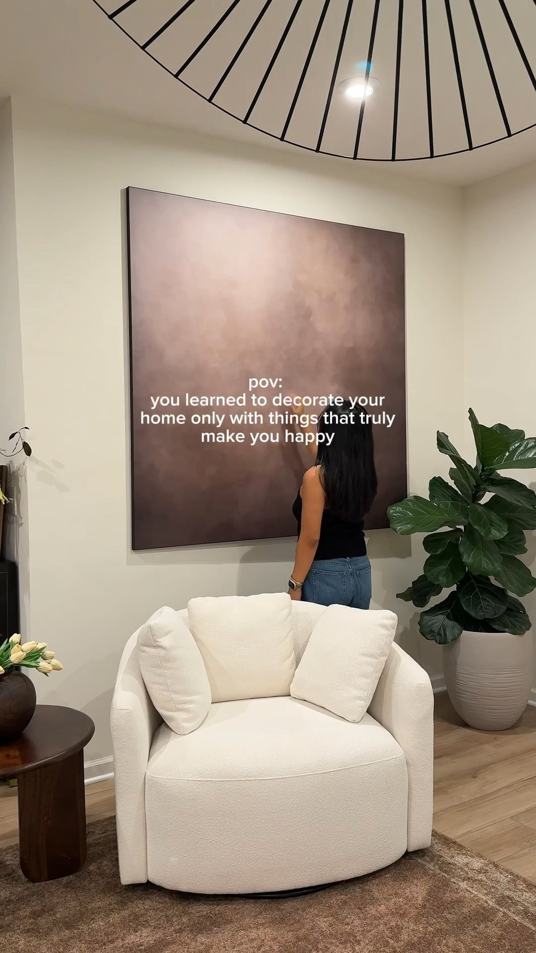 Perfect  Oversized artwork from Amazon! 
Comment ART down below and I'll send you the exact link to shop . I have 60x60 inch art here . 


#LTKHome #LTKSeasonal #LTKSaleAlert
