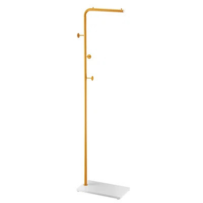 Coat Rack Freestanding Coats Rack With Base & 3 Round Hooks | Wayfair North America