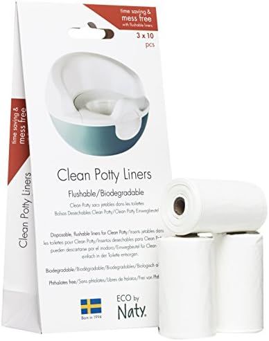 Eco by Naty Potty Liners - Flushable, Biodegradable Potty Chair Liners, Easy to Use with Potty Tr... | Amazon (US)
