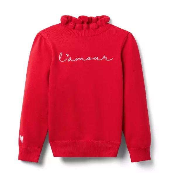 L'Amour Ruffle Sweater | Janie and Jack