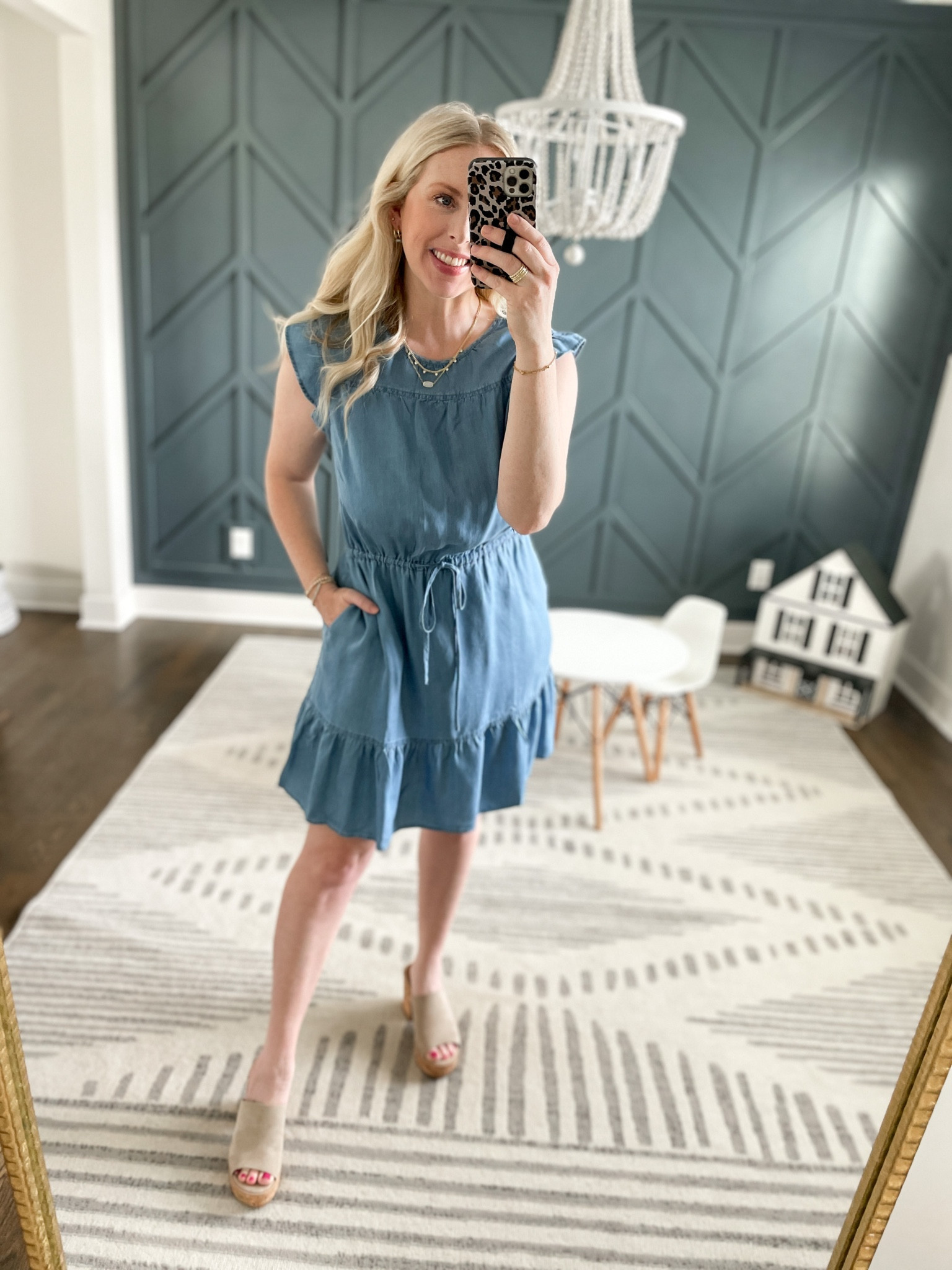 Daily try on, chambray dress, time and tru, Walmart outfit, Walmart fashion, teacher dress

#LTKstyletip #LTKunder50 #LTKworkwear