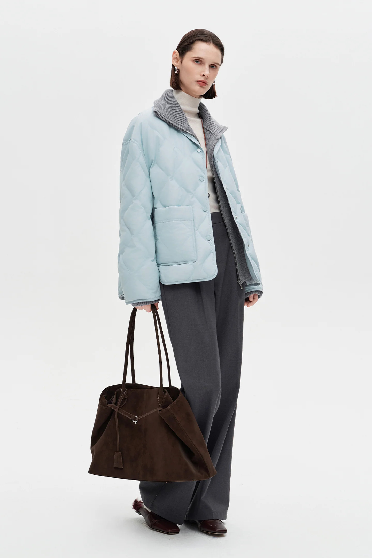 SELFWHO Collared Down Jacket | SELFWHO