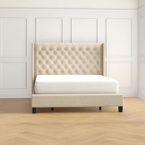 Isolde Wingback Upholstered Panel Bed | Wayfair North America