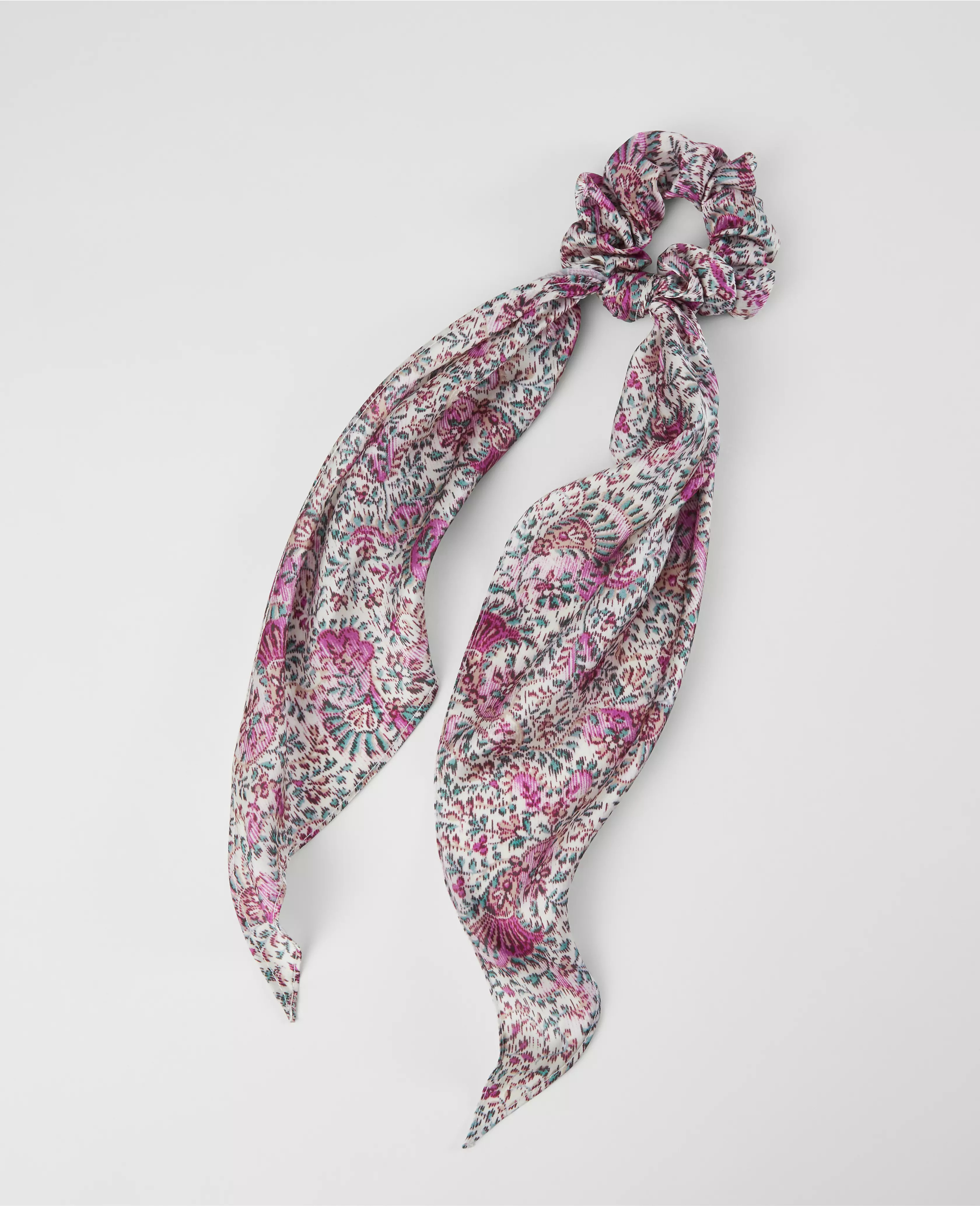 Floral Silk Scrunchie | Ann Taylor