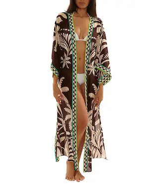 Syros Tie Belt Maxi Duster Swim Cover-Up | Dillard's