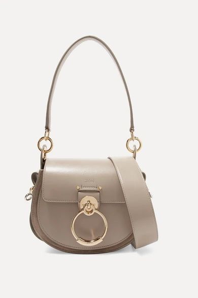 Tess small leather and suede shoulder bag | NET-A-PORTER (UK & EU)
