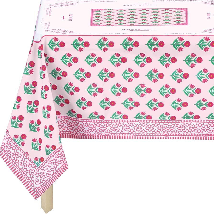 Mahjong Tablecloth 55" x 55" Polyester Square Instructional Design with Rules for Game Night Part... | Amazon (US)