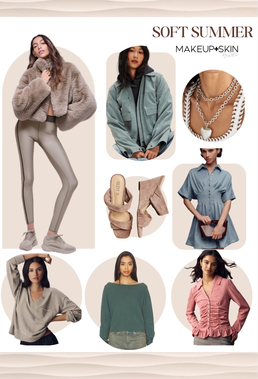 If colors tend to feel overwhelming on you, Soft Summer is all about keeping things muted and blended. Shop dusty blues, soft rose, lavender, muted teal, and gentle gray. These colors look calm and effortless. Skip anything bright, harsh black, or warm browns because they create too much contrast and make the look feel heavy.

#LTKgrwm #LTKOver40 #LTKSeasonal