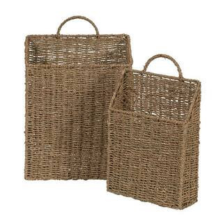 Household Essentials Rectangular Wicker Hanging Baskets | Michaels® | Michaels Stores
