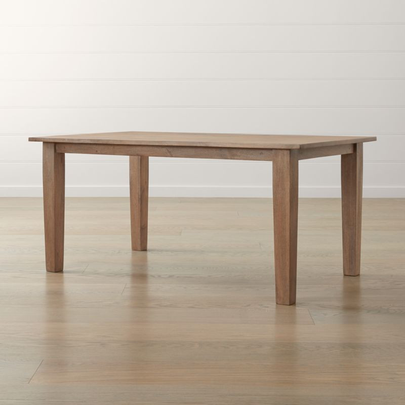 Basque Grey Wash 65" Dining Table + Reviews | Crate and Barrel | Crate & Barrel