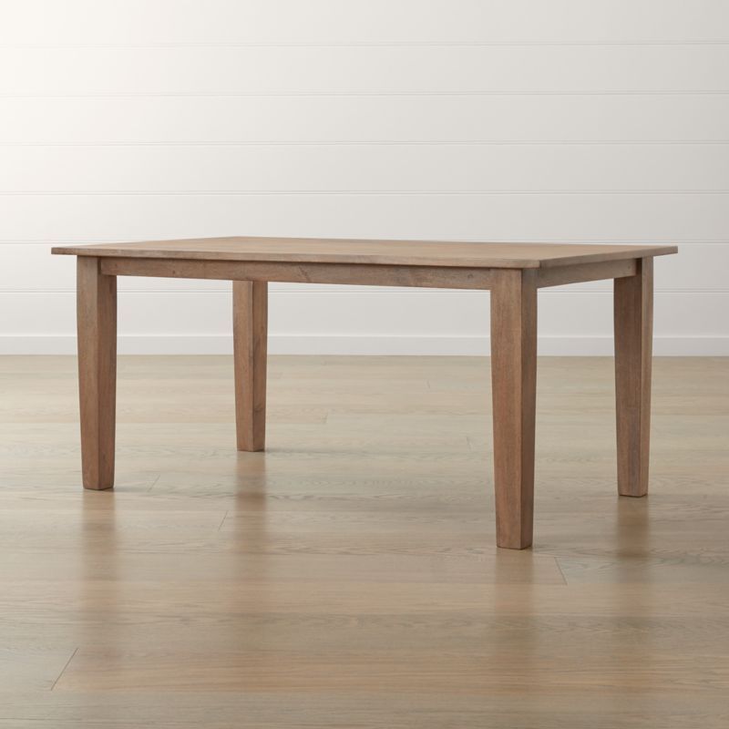 Basque Grey Wash 65" Dining Table + Reviews | Crate and Barrel | Crate & Barrel