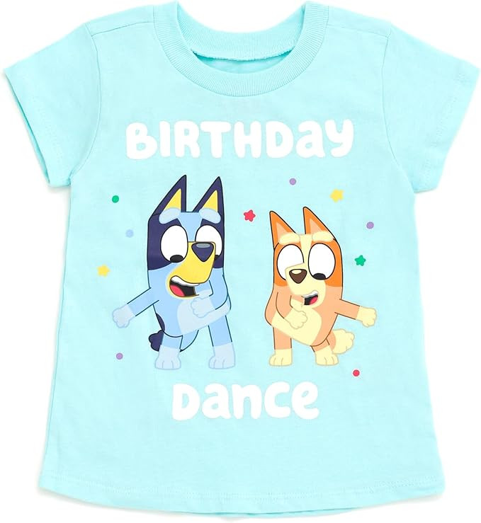 Bluey Bingo Valentines Day July 4th Halloween Christmas Birthday T-Shirt Toddler to Big Kid | Amazon (US)