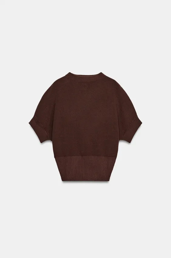 FITTED WAIST KNIT TOP | Zara US