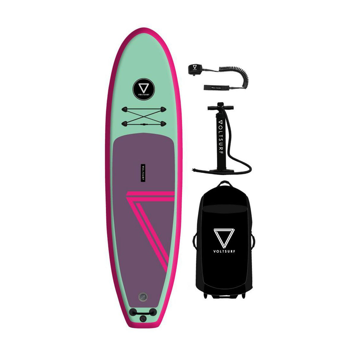 VoltSurf 10 Foot Class Act Inflatable SUP Outdoor Lake Water Sport Stand Up Paddle Board Kit with... | Target