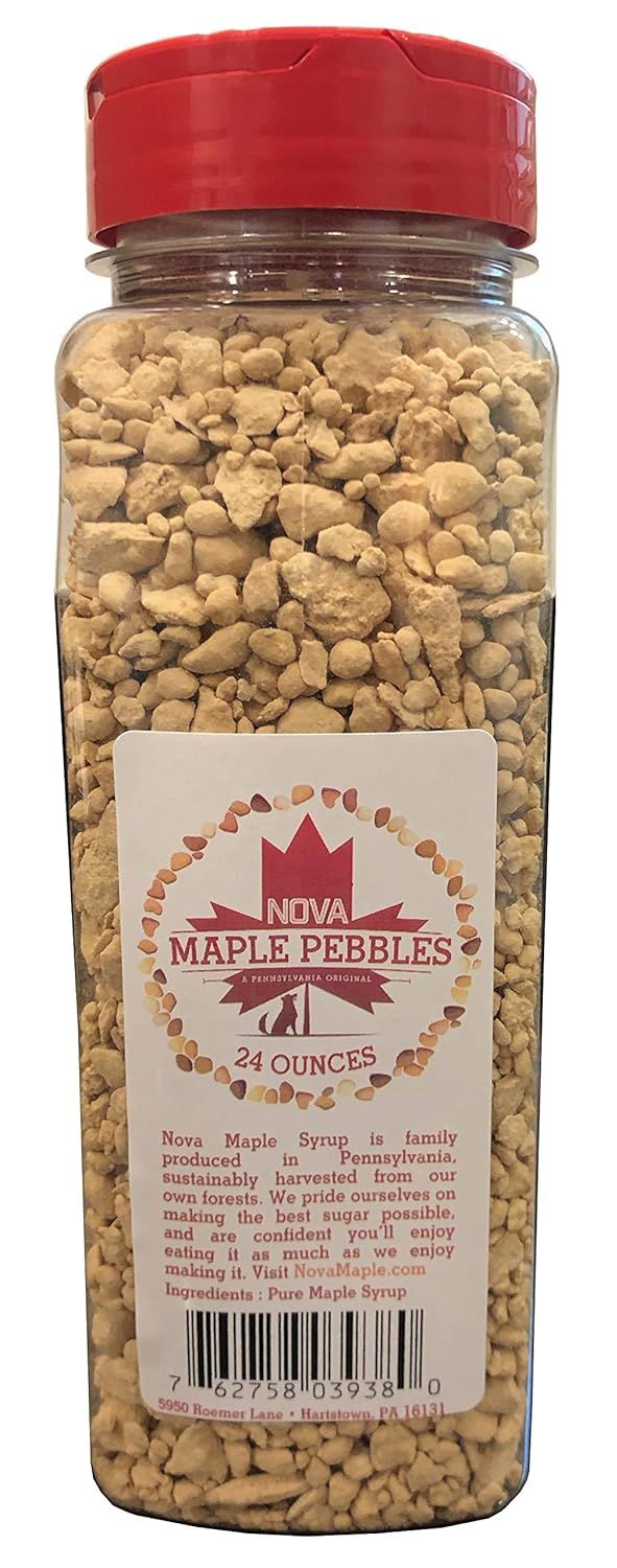Nova Maple Sugar Pebbles - Pure Maple Syrup Sugar Chunks and Sprinkles (24 Ounces) | Amazon (US)