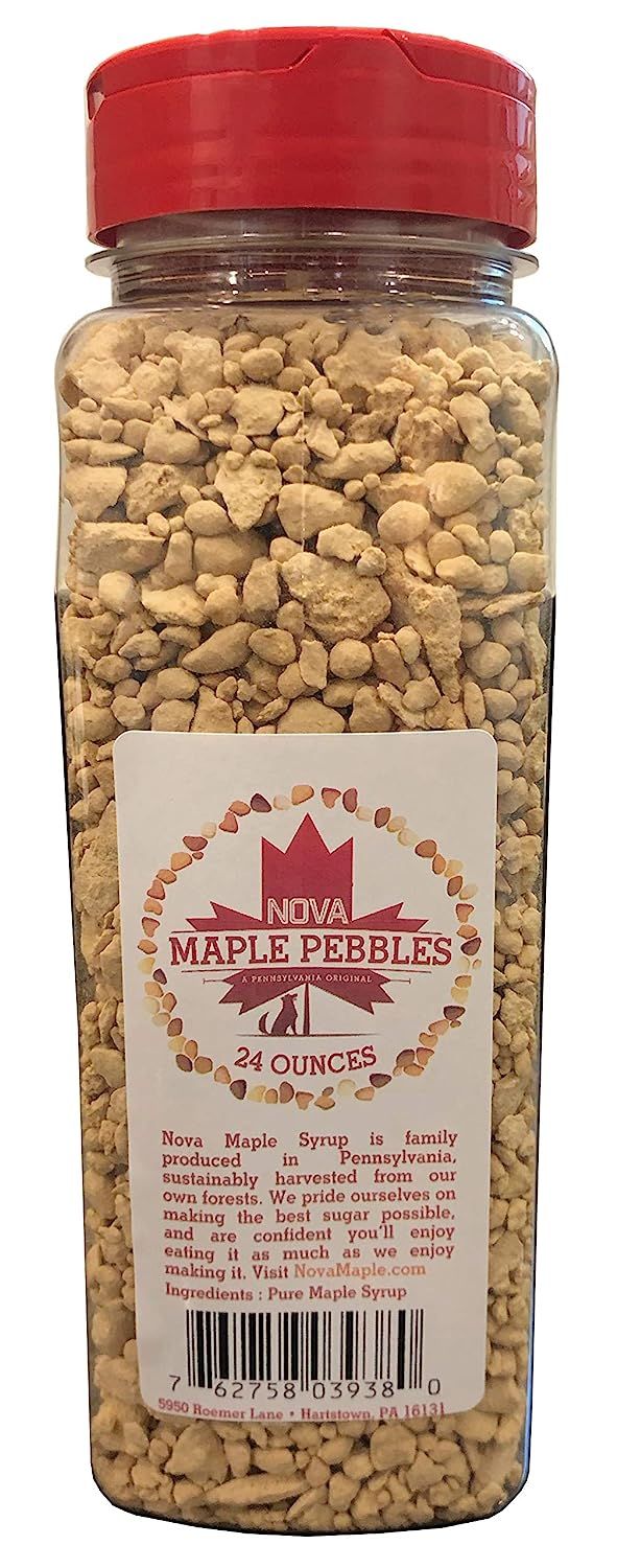 Nova Maple Sugar Pebbles - Pure Maple Syrup Sugar Chunks and Sprinkles (24 Ounces) | Amazon (US)