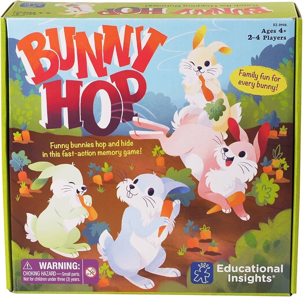 Educational Insights Bunny Hop: Memory & Color Recognition Preschool & Toddler Game, 2-4 Players,... | Amazon (US)