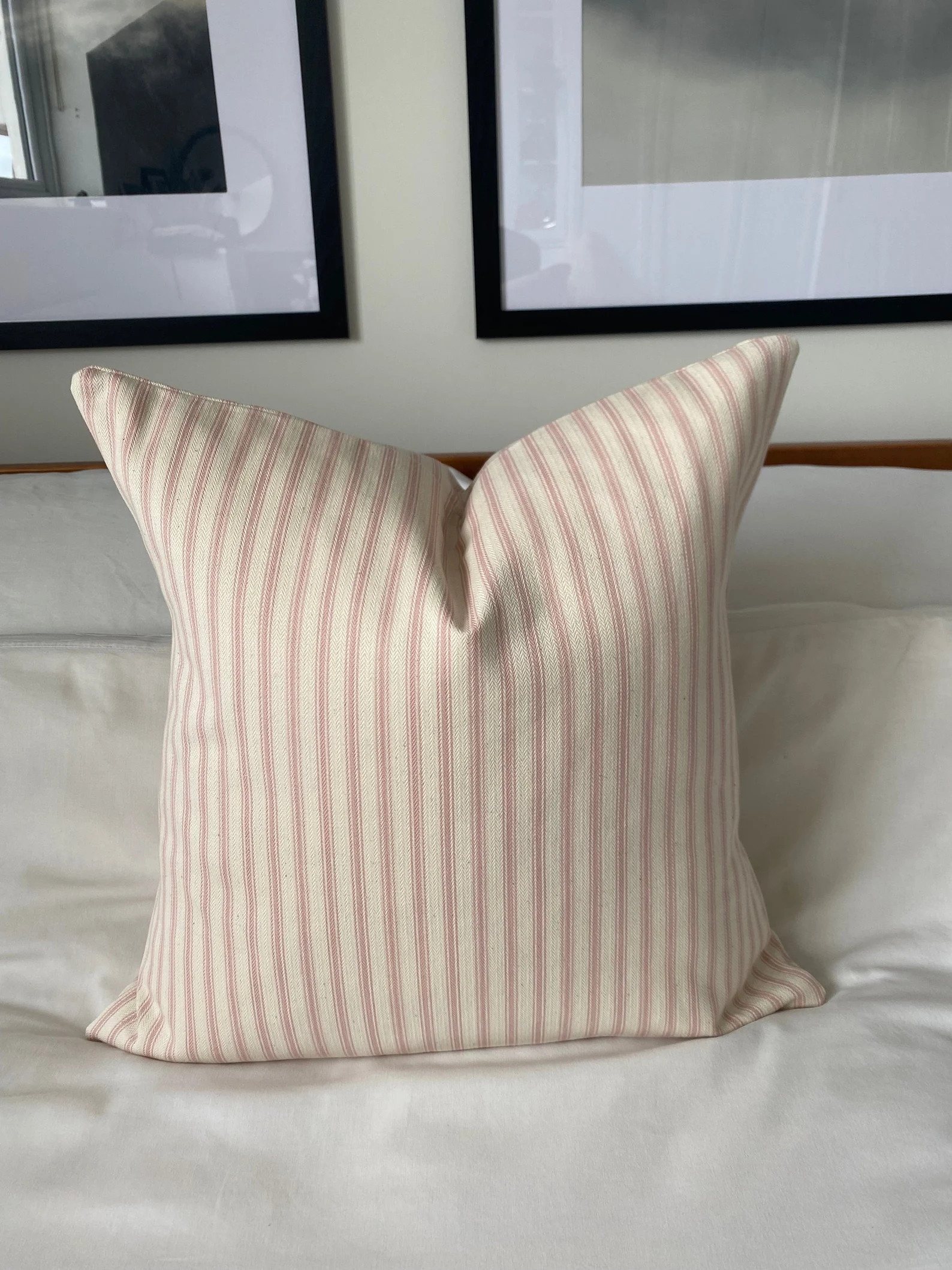 French Country Pillow Cover, Large Scatter Cushion, Farmhouse Cushions, French Vintage, Blush Pin... | Etsy (UK)