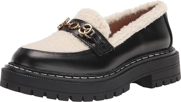 Circus by Sam Edelman Women's Eileen Loafer, Black Ivory Shearling, 8 | Amazon (US)