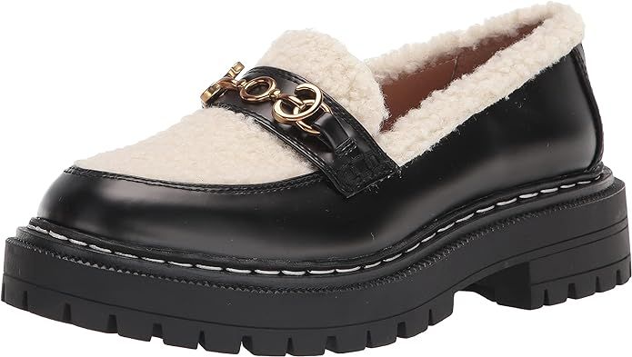 Circus by Sam Edelman Women's Eileen Loafer, Black Ivory Shearling, 8 | Amazon (US)