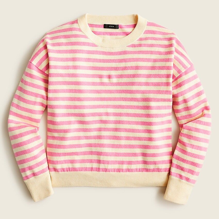 Relaxed silk-blend crewneck sweater in stripeItem BE155 
 Reviews
 
 
 
 
 
1 Review 
 
 |
 
 
Wr... | J.Crew US