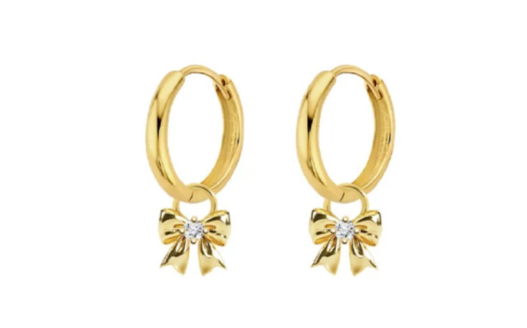 Bow Huggies | Pierced by Ash Design