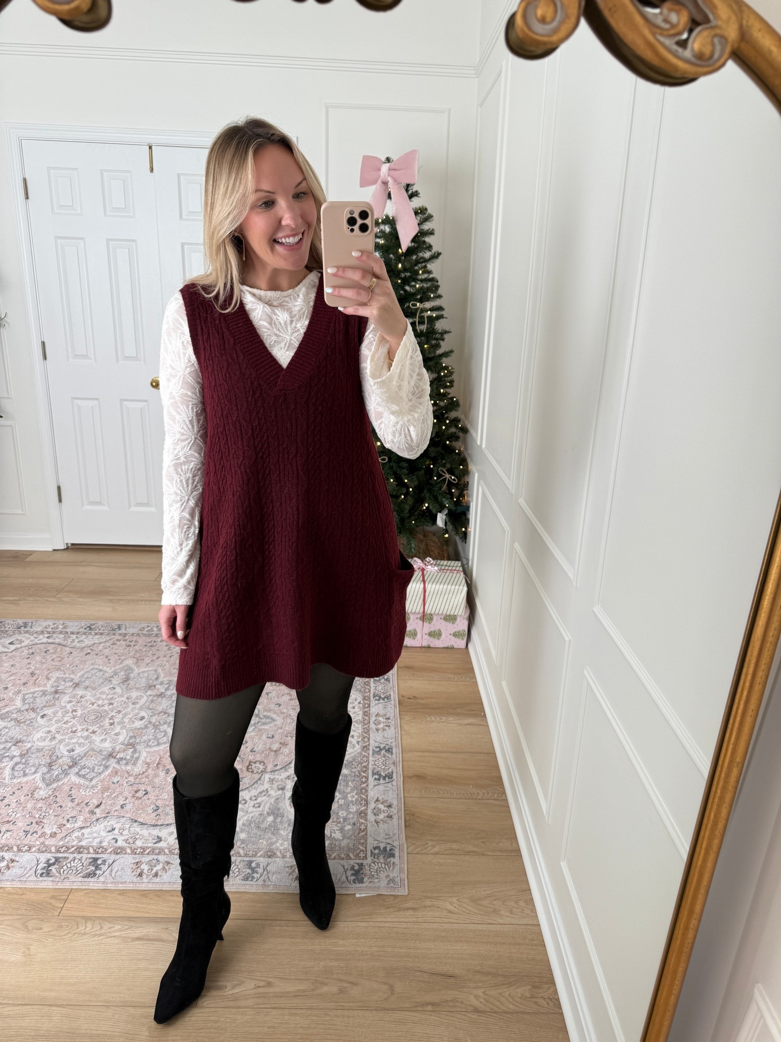 Sweater dress - holiday party outfit - wearing a med!

#LTKFindsUnder100 #LTKMidsize #LTKHoliday