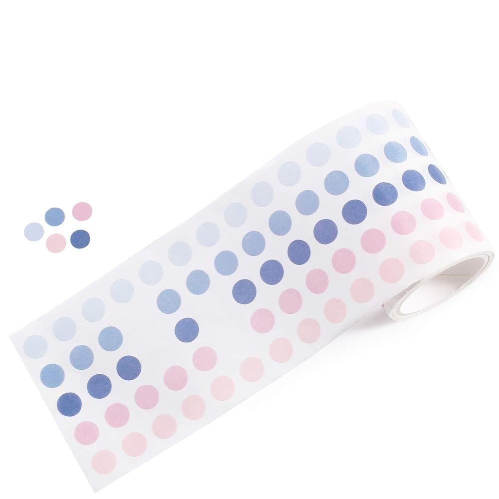 YUBBAEX Morandi 5/16" Dot Washi Tape Round Stickers 1250 Dots Stickers for Journal Planner Scrapb... | Amazon (US)