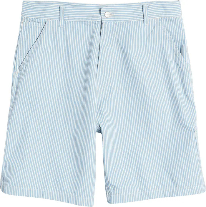 Carhartt Work In Progress Terrell Hickory Stripe Flat Front Shorts | Nordstrom | Nordstrom