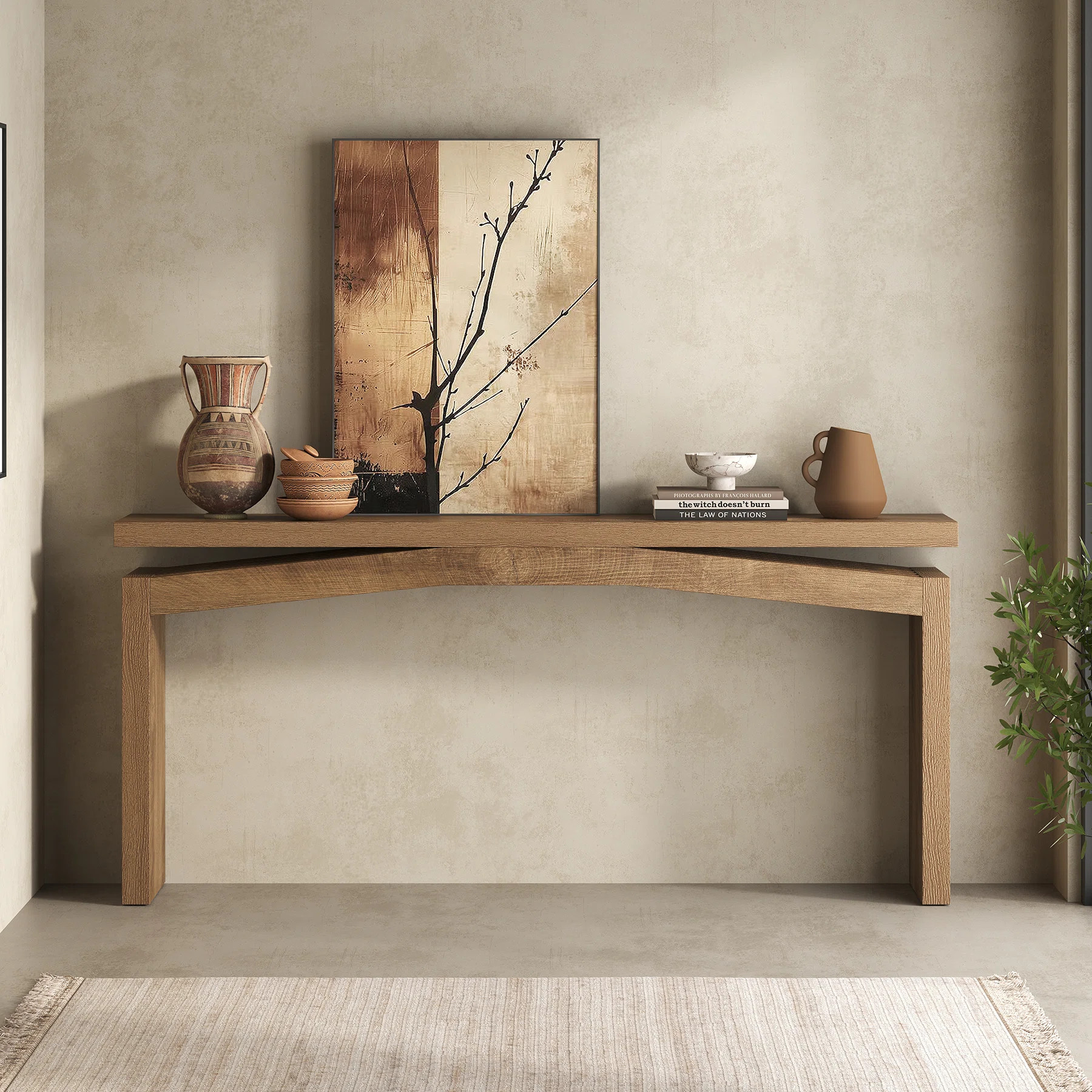 63-Inch Wood Console Sofa Table For Entryway Living Room | Wayfair North America