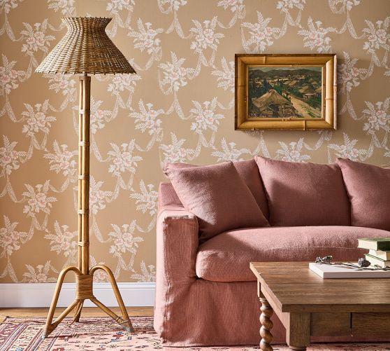 Millie Rattan Floor Lamp Set | GreenRow