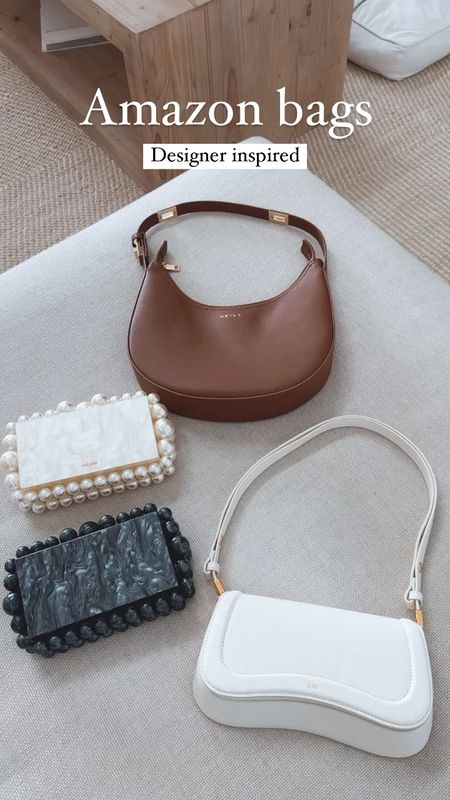 Amazon designer inspired bags 
Polene Paris inspired bag 
Cult Gaia inspired clutch 
Prada inspired white bag 
Amazing quality 🙌🏻

#LTKHoliday #LTKitbag #LTKGiftGuide