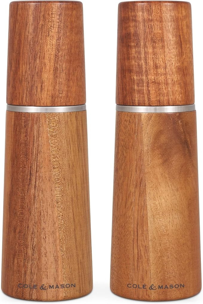 Cole & Mason Marlow Wood Mill Set - Balanced Salt and Pepper Grinders - Refillable Spice Tools - ... | Amazon (US)