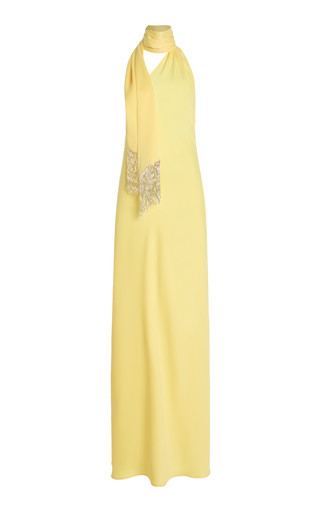Exclusive Brice Scarf-Neck Satin Maxi Dress | Moda Operandi (Global)