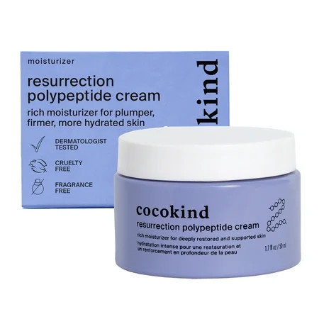 Cocokind Resurrection Polypeptide Cream Face Moisturizer for Dry Skin 1.7 oz | Walmart (US)