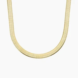 14K Yellow Gold Dezi 16 in. Herringbone Necklace (4.6mm) | Brilliant Earth