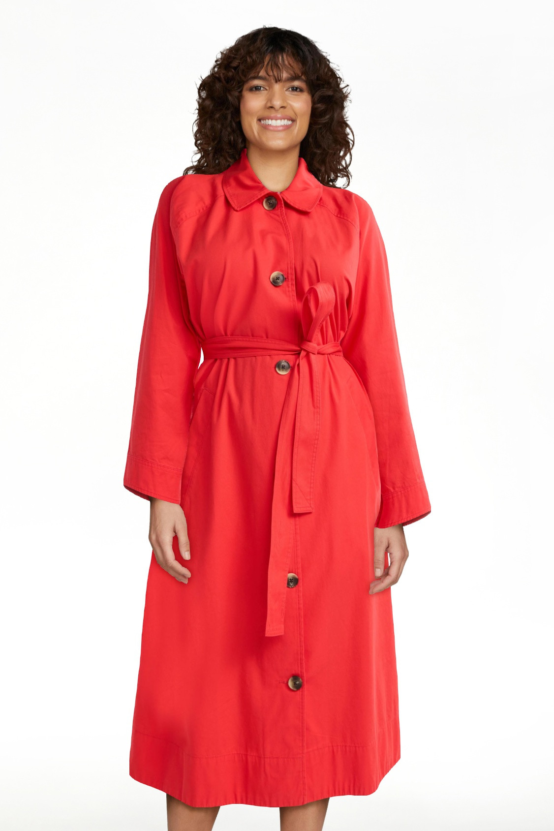 Free Assembly Women’s and Women's Plus Cotton Trench Coat, Sizes XS-4X | Walmart (US)