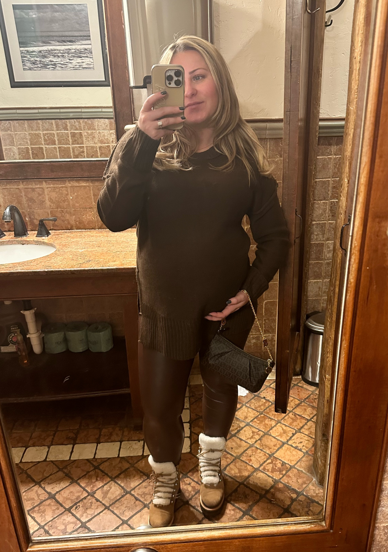 Winter outfit snowy day to night 

#LTKbump #LTKsalealert #LTKfindsunder100